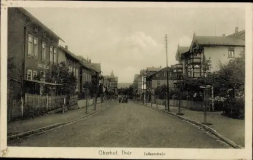 Ak Oberhof im Thüringer Wald, Zellaerstraße