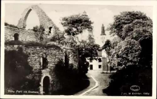 Ak Visby Wisby Schweden,  Ruinen,  Architektur, Foto von M. Enander