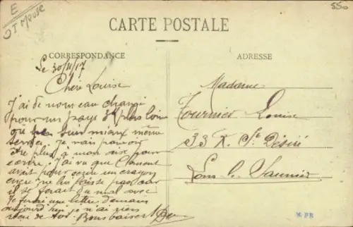 Ak Nant le Petit Lothringen Meuse, Un Rue