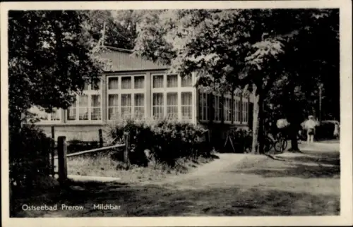 Ak Ostseebad Prerow auf dem Darß, Milchbar