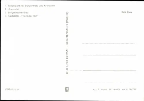 Ak Struth Helmershof Floh Seligenthal, Thüringer Hof, Bürgerwald, Kronstein