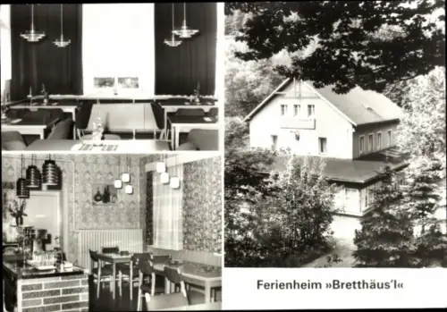 Ak Luchau Glashütte im Osterzgebirge, Ferienheim Bretthäusl, VEB Eisenhammerwerk Dresden Dölzschen