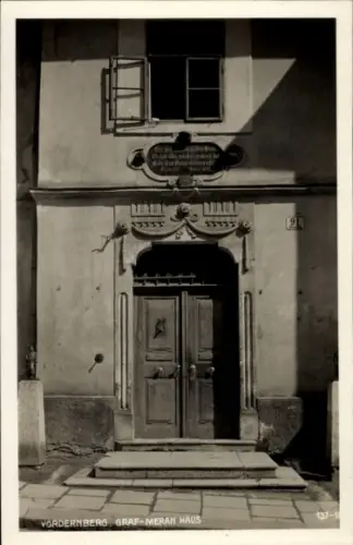 Ak Vordernberg Steiermark, Graf Meran Haus