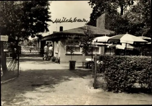 Ak Zingst an der Ostsee Darß, Milchbar