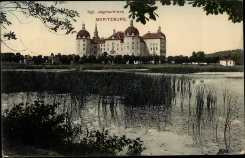 Ak Moritzburg in Sachsen, Kgl. Jagdschloss