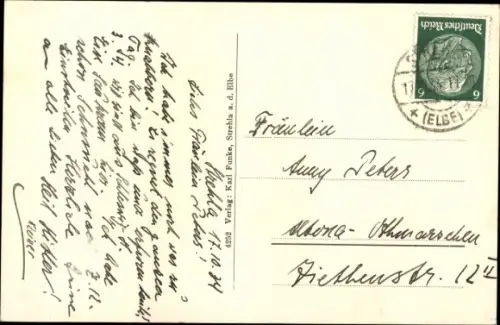 Ak Strehla an der Elbe Sachsen, Schloss