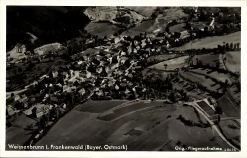 Ak Weißenbrunn in Oberfranken, Fliegeraufnahme