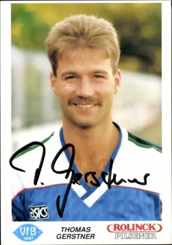 Autogrammkarte Fußballer Thomas Gerstner, VfB Oldenburg, Autogramm