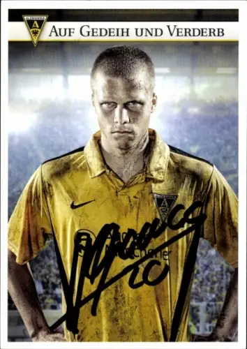 Autogrammkarte Fußballer Henrik Ojamaa, Alemannia Aachen, Autogramm