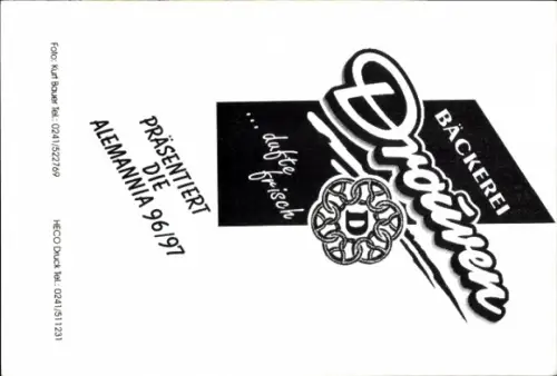 Autogrammkarte Fußballer Peter Stops, Alemannia Aachen, Autogramm