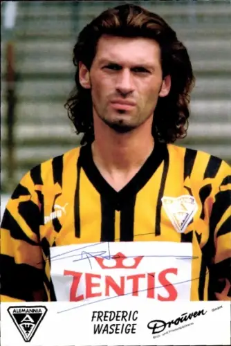 Autogrammkarte Fußballer Frederic Waseige, Alemannia Aachen, Autogramm