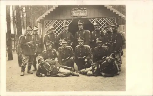 Foto Ak Jäger in Uniformen, Gruppenfoto