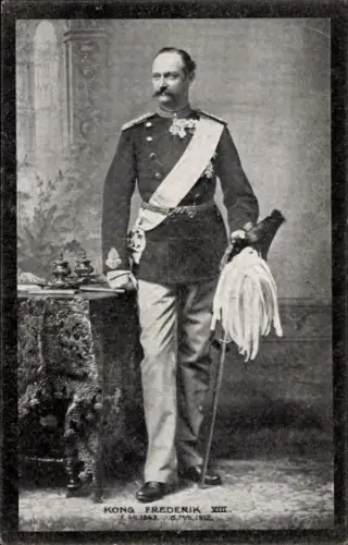 Ak Frederik VIII, König Friedrich VIII von Dänemark