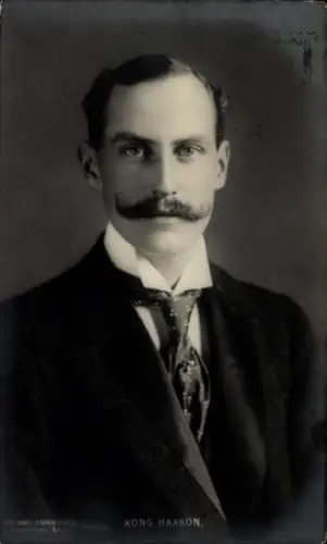 Ak König Haakon VII von Norwegen, Portrait