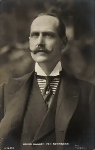 Ak König Haakon VII von Norwegen, Portrait