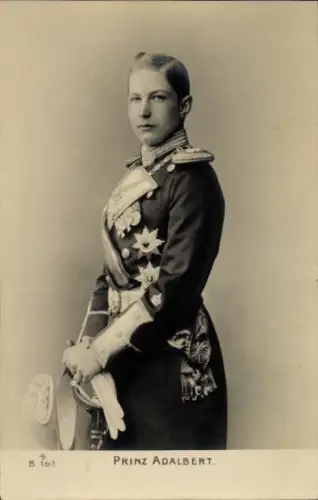 Ak Prinz Adalbert von Preußen, Portrait in Uniform