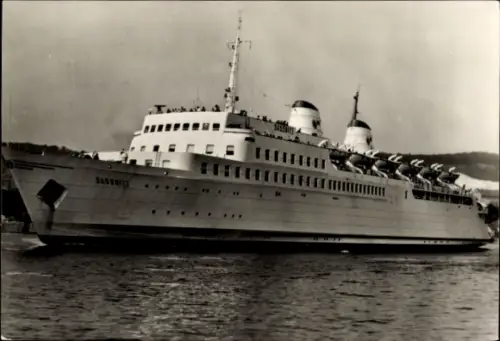 Ak Eisenbahnfährschiff der Deutschen Reichsbahn MS Sassnitz