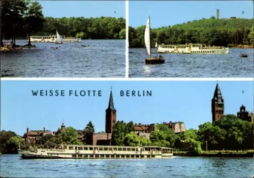 Ak Berlin Köpenick, Weiße Flotte Berlin, Salonschiff, Langer See, Müggelberg