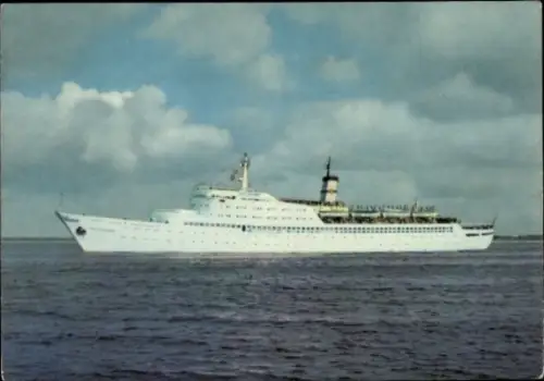 Ak FDGB Urlauberschiff TMS Fritz Heckert