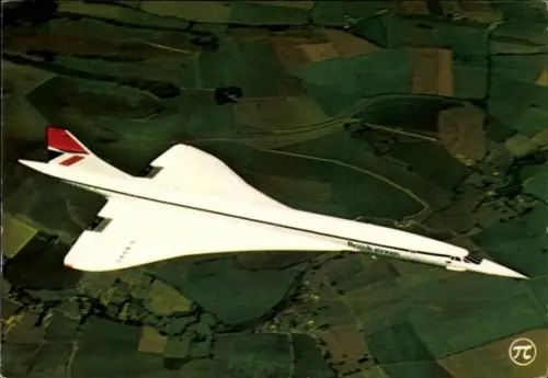 Ak Überschall-Passagierflugzeug Concorde, British Airways