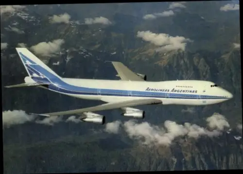 Ak Argentinisches Passagierflugzeug, Aerolinas Argentinas, Boeing 747-200
