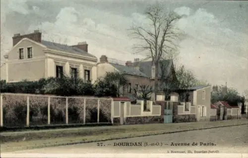 Ak Dourdan Essonne, Avenue de Paris