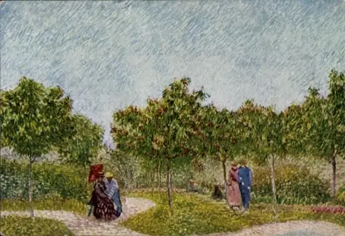 Künstler Ak van Gogh, Vincent, Parc à Asnières