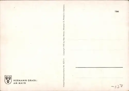 Künstler Ak Gradl, Hermann, Am Main