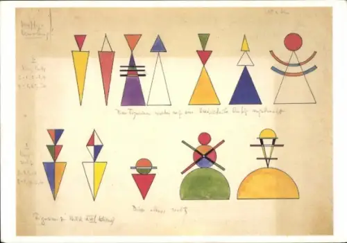 Künstler Ak Kandinsky, Wassily, Figuren zu Bild XVI