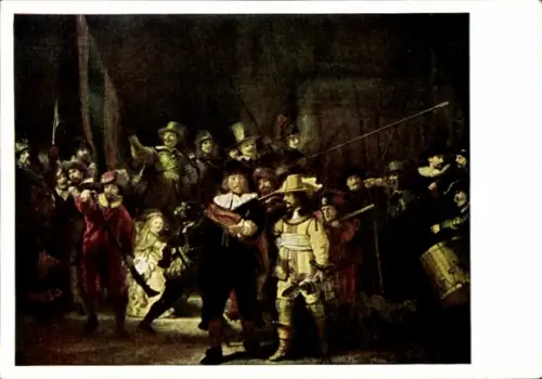 Künstler Ak Rembrandt van Rijn, Nachtwache