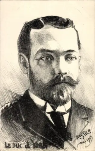 Künstler Ak Rostro, Der Herzog von York, Portrait 1903
