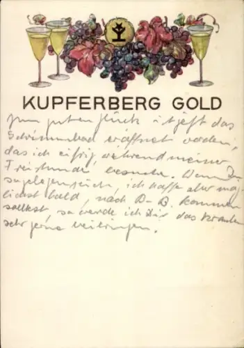 Ak Kupferberg Gold, Sekt, Reklame