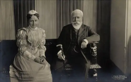 Ak Großherzog Friedrich I. von Baden, Großherzogin Luise