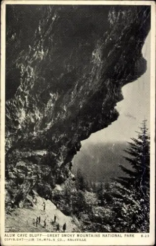 Ak Tennessee USA, Great Smoky Mountains Alum Cave Bluff
