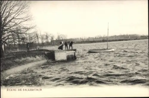 CPA Dickebusch Dikkebus Ypres Ypres Flandre occidentale, Étang