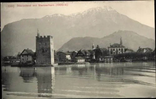 Ak Stansstad Kanton Nidwalden,Ortschaft und Stanserhorn