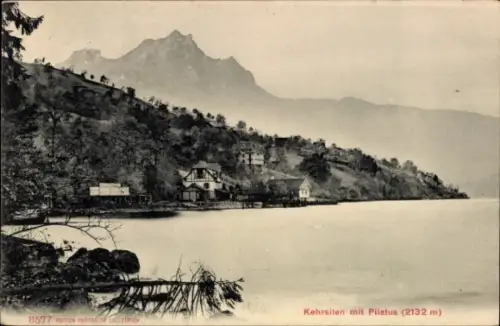 Ak Kehrsiten Stansstad Kanton Nidwalden, Gesamtansicht, Pilatus
