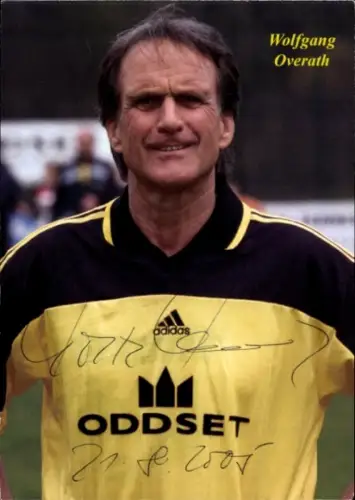 Autogrammkarte Fußballer Wolfgang Overath, 1. FC Köln, Autogramm