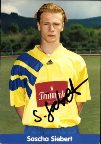Autogrammkarte Sascha Siebert, KSV Hessen Kassel, Autogramm