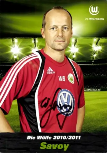 Autogrammkarte Reha Trainer Wolfhard Savoy, VfL Wolfsburg, Autogramm