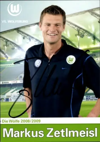 Autogrammkarte Reha Trainer Markus Zetlmeisl, VfL Wolfsburg, Autogramm