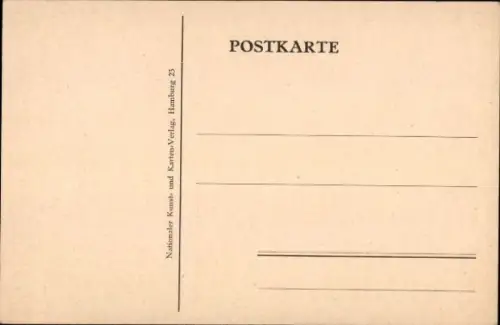 Künstler Wappen Ak Hamburg, Landeswappen, Landesflagge