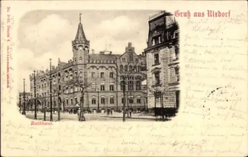 Ak Berlin Neukölln Rixdorf, Rathaus