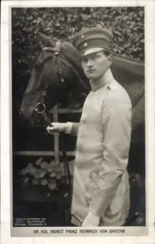 Ak Prinz Heinrich von Bayern in Uniform, Portrait