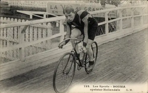 Ak Radrennsport, Radrennfahrer Arie Bouma, holländischer Sprinter