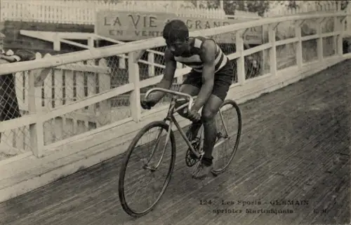 Ak Radrennsport, Radrennfahrer Germain, Sprinter aus Martinique