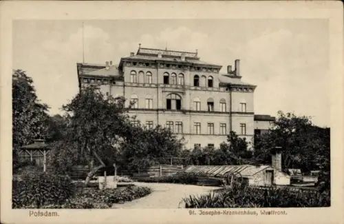 Ak Potsdam, St. Josephs Krankenhaus, Westfront