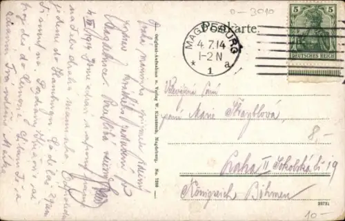 Ak Magdeburg in Sachsen Anhalt, Totalansicht der Stadt