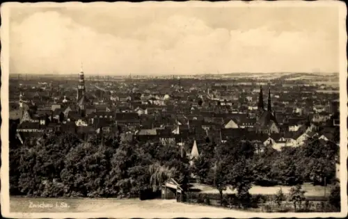 Ak Zwickau in Sachsen, Gesamtansicht