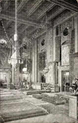 Ak Berlin Mitte, Kaufhaus A. Wertheim, Leipziger Straße, Teppich Saal, Innenansicht